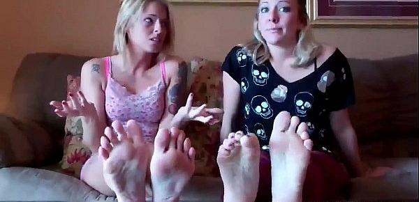  Bella has been dying to suck Ayannas ebony toes